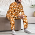 thumbnail image 7 of Lsque Cute Ghosts Pattern Long Sleeve Pajama Set for Men - Soft 2-Piece Sleepwear and Loungewear Set with Pockets, Comfy Nightwear-Large, 7 of 7
