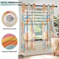 thumbnail image 3 of Yayeee Window Curtains Set of 2 for Living Room Light Filtering 63"x52", Pink Retro Sun, 3 of 7