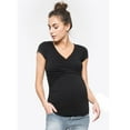 thumbnail image 3 of Hwmodou Female Pregnant T-Shirts Women Solid Maternity Baby Maternity Multifunctionl Blouse T-Shirt Pregnancy Clothes T-Shirt For Woman, 3 of 5