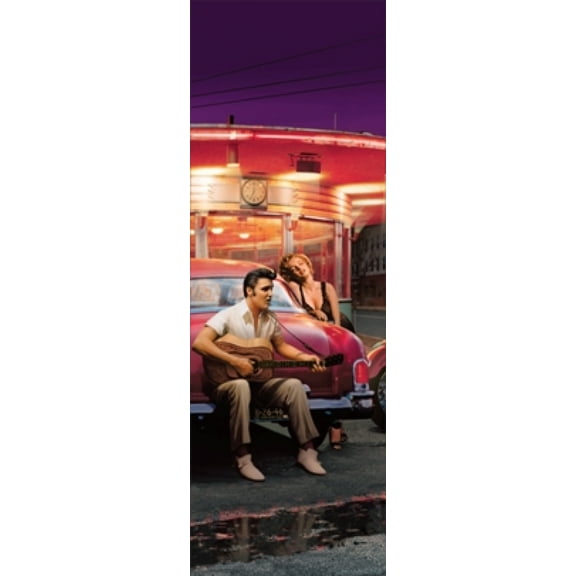 Crossroads - Elvis Presley and Marilyn Monroe - Door Laminated Poster (21 X 62)
