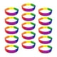 thumbnail image 3 of 15 pulseras de silicona unisex, pulseras de goma, pulseras de silicona impermeables Arco iris, 3 of 9