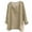 Khaki, variant on Breezora Breathable Cotton Linen Shirt for Women 3 4 Sleeve V Neck Casual Blouse Relaxed Fit Beach Yoga Everyday Comfortable Top XXXL Size Light Blue