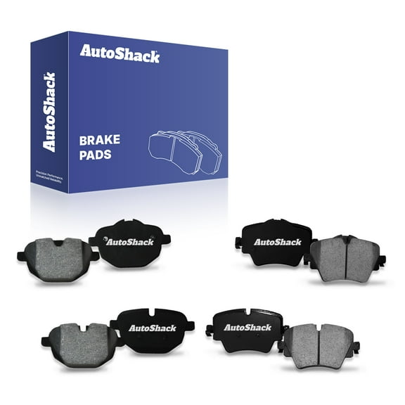AutoShack Front & Rear Ceramic Brake Pad Set | Replacement for 2018-2025 BMW X3 2019-2025 BMW X4 | 8-PC