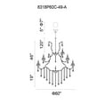 thumbnail image 2 of CWI Lighting Maria Theresa 49 Light Up Traditional Metal Chandelier in Chrome, 2 of 6
