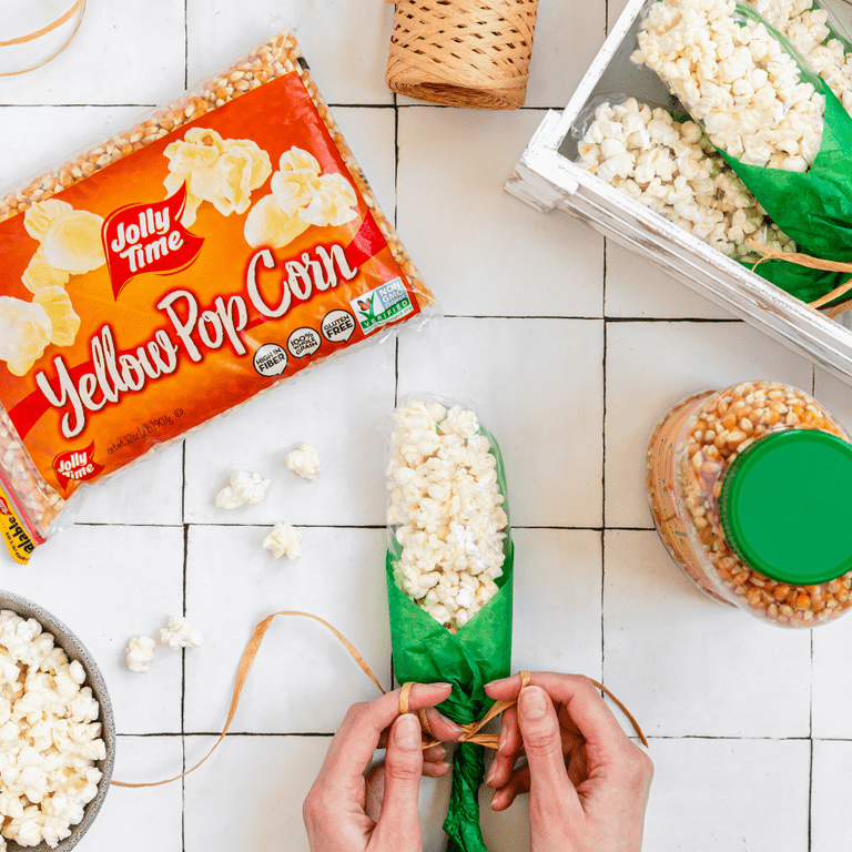 JOLLY TIME Non-GMO, Gluten-Free 4 lb. Whole-Grain Yellow Popcorn