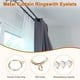 thumbnail image 2 of Uxcell 10-Pack Anillo de Cortina con Ojal 1.5 Pulgadas ID Se Ajusta a Varilla de Cortina de 1/2 Pulgada Anillos de Drapería de Metal Dorado, 2 of 7