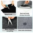 thumbnail image 4 of UMIGGEE Peel and Stick Carpet Tiles 12-in x 12-in Black Self-Adhesive Square Soft Carpet Floor Tiles Carpet Easy Install DIY Floor Tiles for Kids Room Bedroom Dining Room 25-pcs (25 sqft/Box), 4 of 8