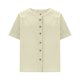 thumbnail image 5 of TaTaai Women's short sleeve crew neck top, linen cotton fabric, solid color, button cuffs, cutout detail, pullover style, casual loose fit, soft breathable, ideal for daily outings Gift, 5 of 8