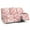 Pink Heart, variant on COEQINE Stretch Recliner Cover Universal 8 Pieces Recliner Sofa Cover Stay in Place 3 Seater Furniture Protector for Valentines Day Decor for Pets, Kids, Heart Stripes Pink Red