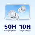 thumbnail image 4 of Soundcore Space A40 Écouteurs Sans Fil à Réduction de Bruit Active à Réglage Automatique, Réduisent le Bruit jusqu'à 98 %, 50 H d'Autonomie, Son Haute Résolution, Personnalisation de l'Appli, Recharge Sans Fil, Blanc, 4 of 8