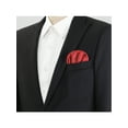 thumbnail image 4 of INSPIRE CHIC Men's Pre-Folded Polka Dots Round Pocket Square On Card for Suit Handkerchief Red One Size, 4 of 4
