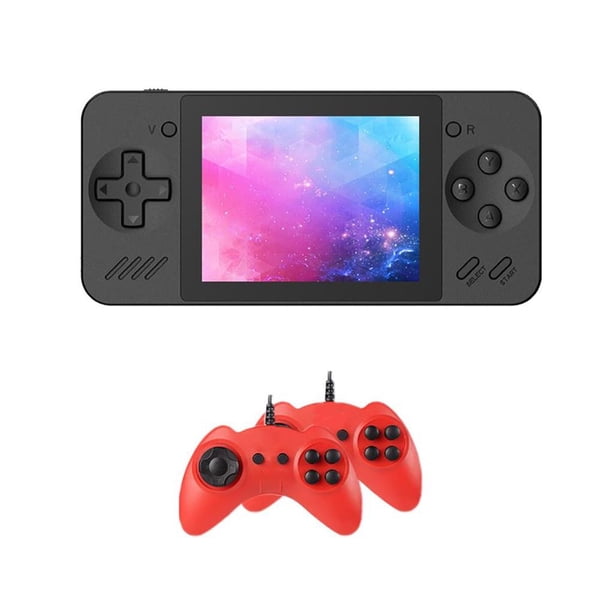 Sidaley Consola de juegos ABS, portátil, alimentada por batería, interfaz USB Rectangular, protección contra sobrecarga, máquina de juegos Electrónica Negro