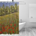 thumbnail image 2 of EREHome Watercolor Roses Shower Curtain Waterproof Bathroom Shower Curtain 66x72 inches, 2 of 3