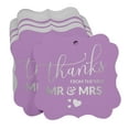 thumbnail image 3 of Inkdotpot Real Silver Foil Bracket Shape Paper Hang Tags Thanks From The New Wedding Favor Tags Pack Of 100, 3 of 7