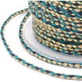 thumbnail image 4 of 4-Ply Polycotton Cord Handmade Macrame Cotton Rope with Gold Wire for String Wall Hangings Plant Hanger DIY Craft String Knitting Blue 1.5mm about 21.8 yards(20m)/roll, 4 of 4
