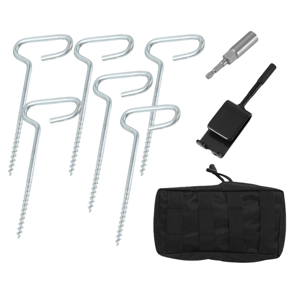 Jesscasday 9pcs Impregnable Inflexible Tent Stakes Canopies Awnings Nails Tent Pegs Stakes