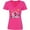 Hot Pink, variant on Inktastic Oh Holy Night Christmas Nativity with Yellow Stars Women's V-Neck T-Shirt