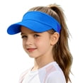 thumbnail image 3 of Summer Hats for Women Kids Breathable Visor Cap Adjustable Headband Outdoor Sport Hat Blue One Size, 3 of 9