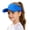 Blue, variant on Kids Open-Top Sun Hat, Uv Protection Breathable Visor Cap, Adjustable Foldable Solid Color Summer Hat For Boys Girls Outdoor Sports Daily Wear Blue One Size
