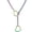 25" Chunky Colorful Heart, variant on Heart Slip Chain Necklaces for Women,Stainless Steel O-Ring Adjustable Lariat Y-Necklace,Punk Gothic Cuban Collar Choker Necklace for women