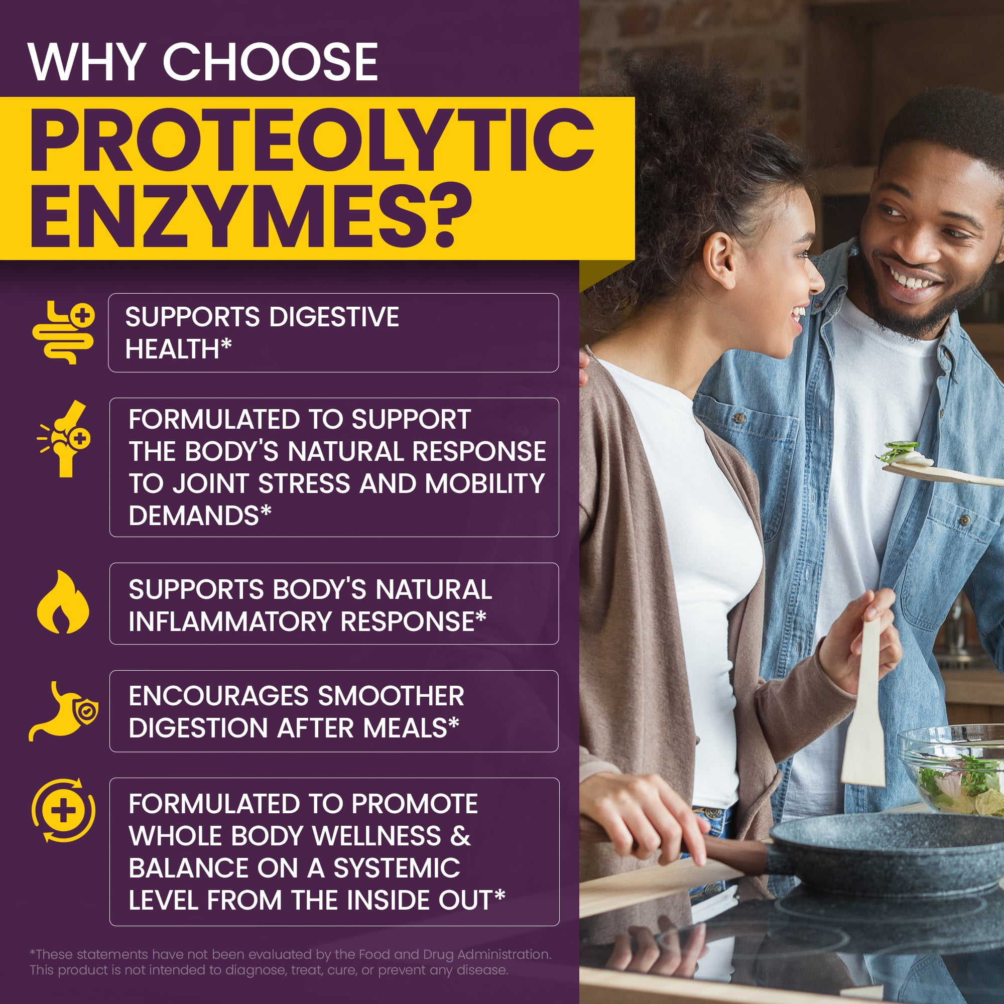 WellnessOne Pro-OneZyme Systemic Enzymes with Nattokinase and Bromelain - Proteolytic Enzymes, 90 Capsules