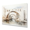 thumbnail image 2 of Designart "Minimalist Archway Grey Bridge II" Architecture Metal Art Living Room, 2 of 5