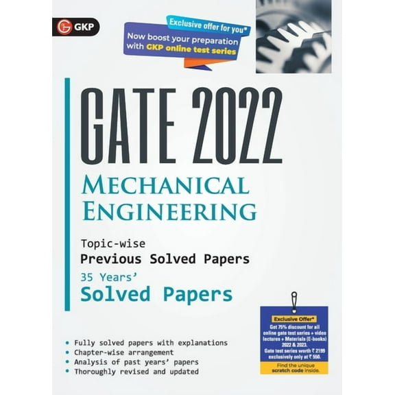 GATE 2022 Mechanical Engineering - 35 Years Topic-wise Previous Solved Papers, (Paperback)