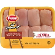 Tyson All Natural* Fresh Boneless Skinless Chicken Thighs, 1.8 lb