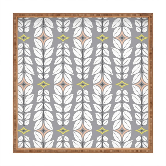Society6 Heather Dutton Cortlan Whisper Large Square Bamboo Tray, 16" x 16"