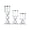 B, variant on Crystal Candle Holders Set of 3, Tall Candlesticks with Glass Shades for Wedding Table Centerpieces, Christmas Party, Dining Room and Home Decor