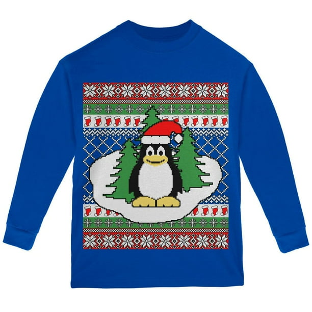 Penguin christmas top sweater walmart