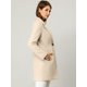 thumbnail image 4 of Abrigo Largo Abotonado De Manga Larga Con Solapa Con Muesca Clásica Invierno Para Mujer Beige XS, 4 of 6