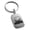 Silver, variant on Stainless Steel Biohazard Death Skull Engraved Small Rectangle Dog Tag Charm Keychain Keyring
