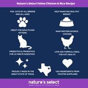 Natures Select Feline Classic Nutrition Recipe - Dry Cat Food for All Ages