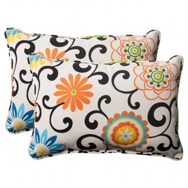 Pom Pom Play Lagoon Over-sized Rectangular Throw Pillow (Set of 2)