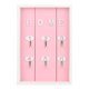 thumbnail image 1 of Daboolka Porta llaves multiusos montado en la pared 6 ganchos estante de almacenamiento colgante decoración del hogar (rosa), 1 of 8
