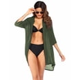 thumbnail image 2 of Ekouaer Bathing Suit Cover Up for Women V Neck Button Down Swimsuit Coverup Beach Dress Shirt, 2 of 5