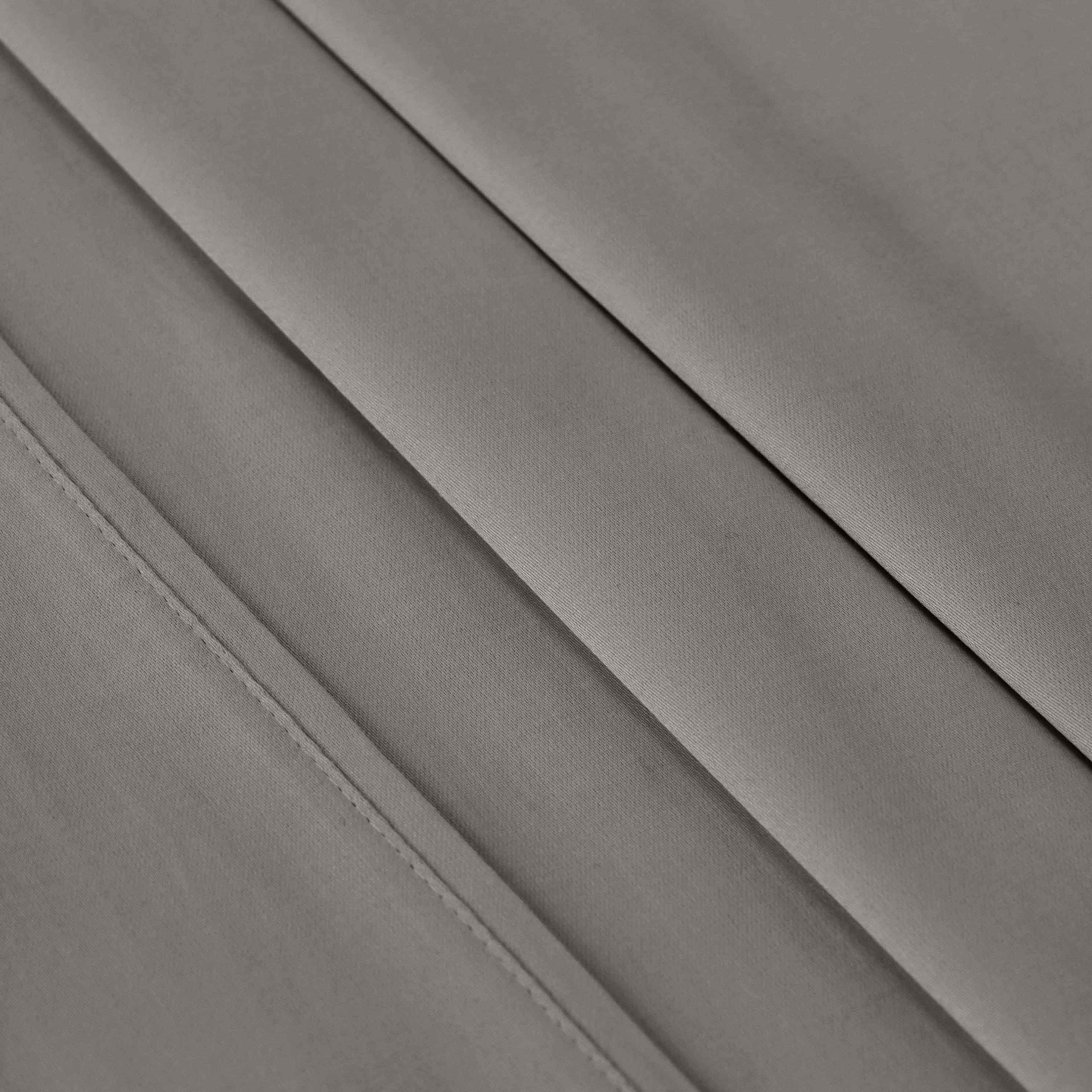 Superior Egyptian Cotton 400 Thread Count Deep Pocket Sheet Set, California King Size, Grey