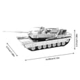thumbnail image 4 of Casse-Tête 3DMetal 3D Modèle Assemblage et Ajustement Jouets Éducatifs Tank, 4 of 7