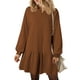 thumbnail image 1 of UVN Vestidos de Otoño para Mujer, Vestido de Sudadera Casual de Gran Tamaño con Cuello Redondo y Manga Larga de Invierno, 1 of 8