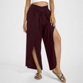 thumbnail image 1 of WILLBEST Pantalones Casuales para Mujer, de Pierna Ancha, Cintura Alta, Estilo Bohemio, Estilo Palazzo, para Yoga, Playa, Tallas Grandes, Estilo Hippie, para Mayor Comodidad y Estilo. Chica, 1 of 6