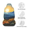 thumbnail image 3 of Lsque Elegant Sunset Sunflower Pattern Car Seat Covers for Front Seats , Waterproof Seat Covers for Cars, Sporty Front Seat Covers,Car Seat Cover Protector Front Seats, 3 of 5