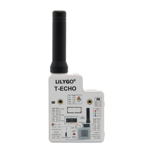 LILYGO T-Echo Meshtastic 915MHz LoRa SX1262 Wireless Module TTGO Development Board NRF52840 GPS RTC NFC Arduino