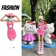 thumbnail image 2 of Vestido Kawaii de Hello Kitty Y2K para chica picante, falda Sexy ajustada con tirantes, falda estampada con tiras, regalo para niña Sanrio de dibujos animados, 2 of 4
