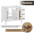 thumbnail image 5 of Laurel 36" Wood Vanity Base in White without Top and Sink no Mirror, 5 of 11