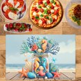 thumbnail image 2 of Joocar Ocean Seahorse Coral Jar Scene Linen Table Mats Set Of 4 For Home Kitchen Table Decor 12x18 inch, 2 of 5