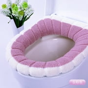 Coconahedy Winter Soft Toilet Seat Mat, Daily Home Bathroom Heated Washable Closestool Cover