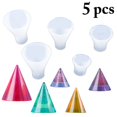 thumbnail image 2 of 5PCS Cone Silicone Mold Decorative Creative Cone Resin Mold Resin Casting Mold, 2 of 10
