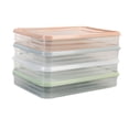thumbnail image 4 of Yuarrent Caja de almacenamiento del envase de comida del refrigerador de la cocina de los accesorios plásticos con la manija Organizadores de utensilios de cocina Transparente Yuarrent JJ22820-01, 4 of 6