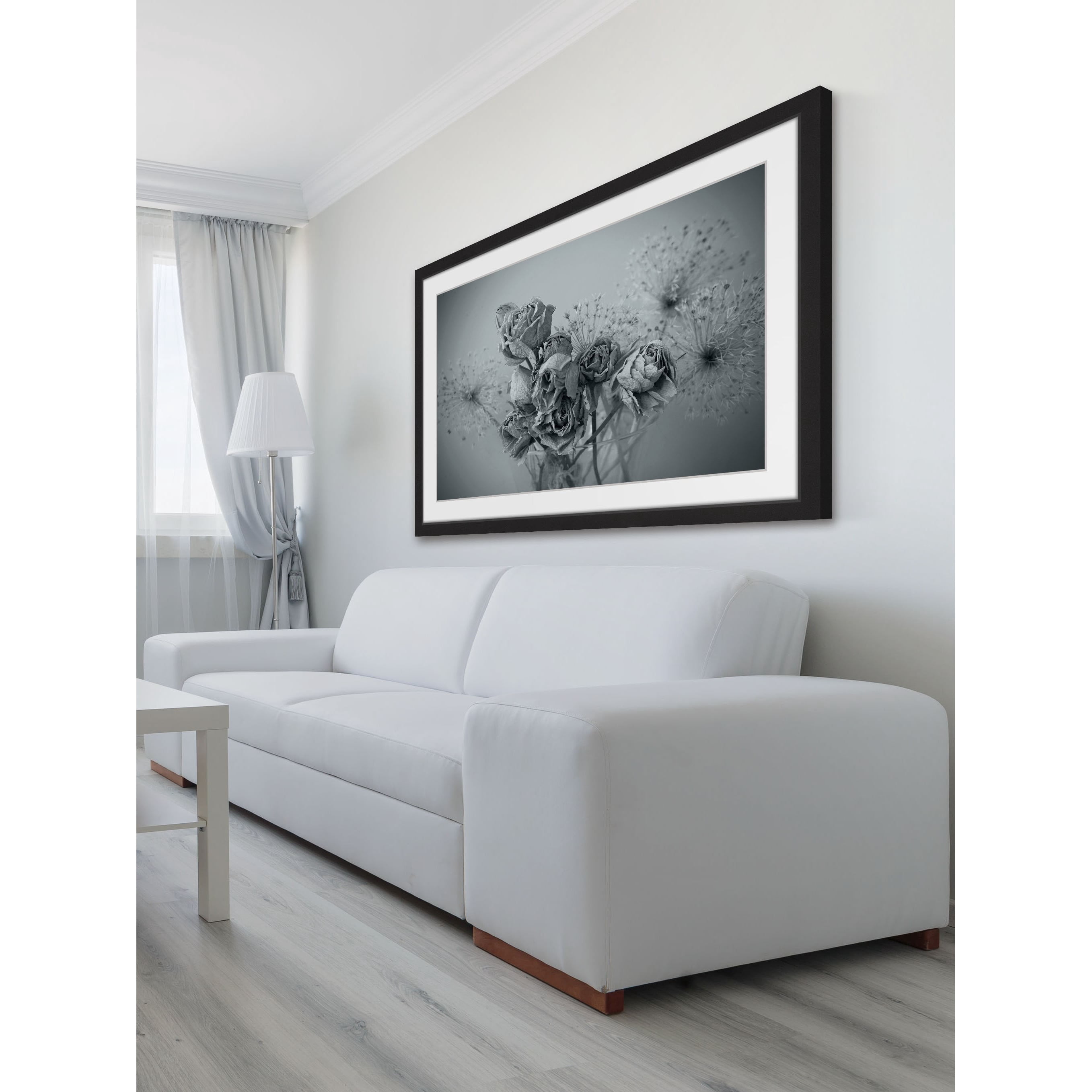 Roses in Slumber Framed Painting Print